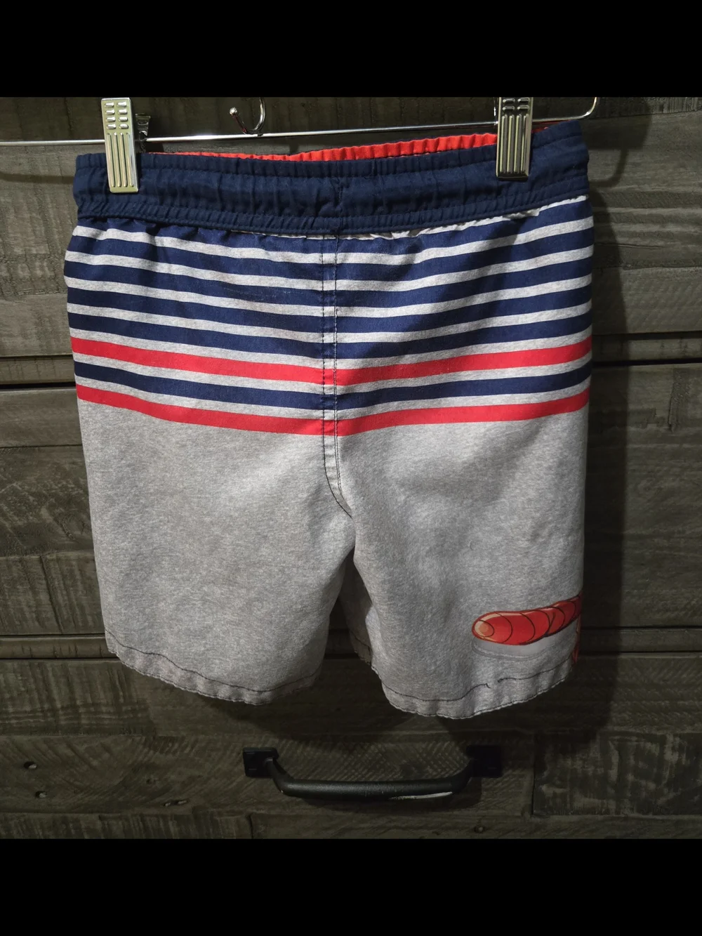 Marvel Spider-Man Boys Swim Trunks Shorts Gray Blue Red XS Superhero Beach Pool